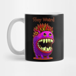 Stay Weird Monster Pop Art Mug